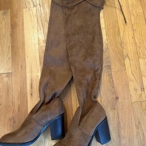 Forever Brown/Tan Over the Knee Boots